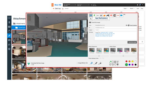 EarthCam 3D imagery for your Project Management Platform 